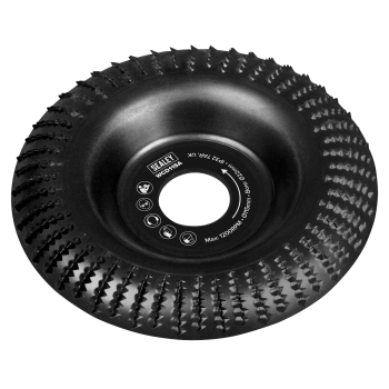 Sealey WCD115A 115mm Arc Shape Wood Carving Disc 22mm Bore
