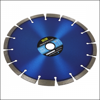 Sealey WDA230 Worksafe® Premium Blue WDA Diamond Blade 230 x 22mm