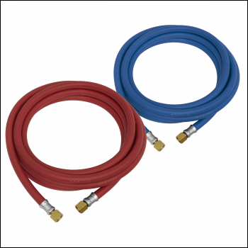 Sealey WH05 Oxyacetylene Welding Hose Set 5m - EN ISO 3821 (EN 559)