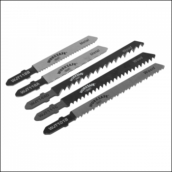 Sealey WJTASS Assorted Jigsaw Blades - Pack of 5