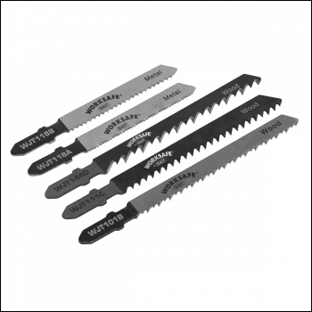 Sealey WJTASS Worksafe® Assorted Jigsaw Blades - Pack of 5
