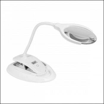 Sealey WL63/8D Rechargeable Dimmable Dual Mounting Magnifying Worklight 6 SMD LED