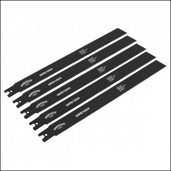 Sealey WPS1004 Worksafe® Pipe Saw Blade 300 x 25 x 1mm 10-14tpi - Pack of 5
