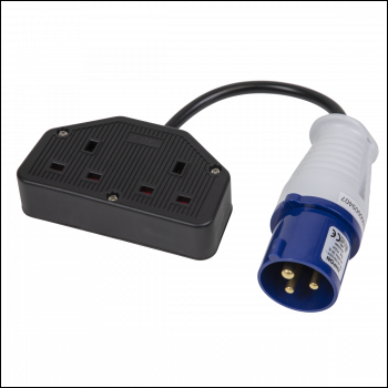 Sealey WPS16132 Twin Trailing Socket & Cable Set 16A/13A