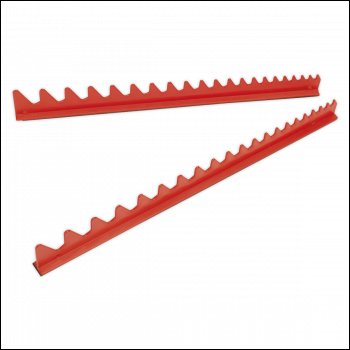 Sealey WR02 Sharks Teeth Spanner Rack Magnetic 2pc