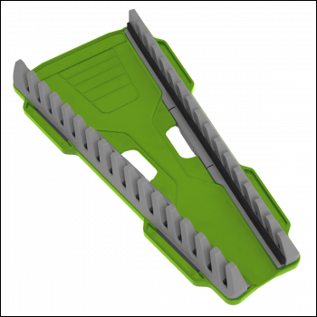Sealey WR11HV Premier Reversible Spanner Rack 16pc - Hi-Vis Green