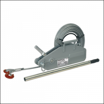 Sealey WRP1600 Wire Rope Puller 1600kg Max Line Force