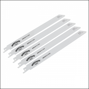 Sealey WRS3013/250 Worksafe® Reciprocating Saw Blade 250mm 14tpi - Pack of 5