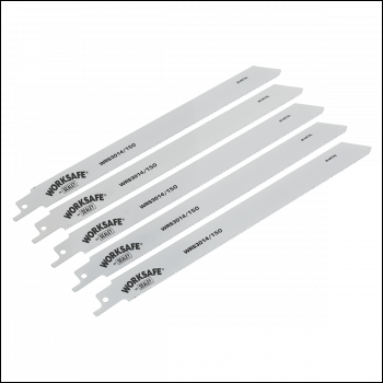 Sealey WRS3014/150 Reciprocating Saw Blade for Metal 150mm 18tpi - Pack of 5