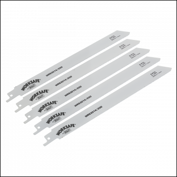 Sealey WRS3014/200 Reciprocating Saw Blade for Metal 225mm 18tpi - Pack of 5