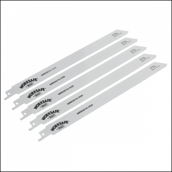 Sealey WRS3014/250 Worksafe® Reciprocating Saw Blade for Metal 250mm 18tpi - Pack of 5