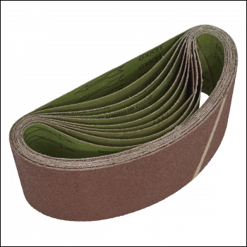 Sealey WSB6140 Worksafe® 100 x 610mm Sanding Belt 40Grit - Pack of 10