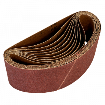 Sealey WSB6240 Worksafe® 100 x 620mm Sanding Belt 40Grit - Pack of 10