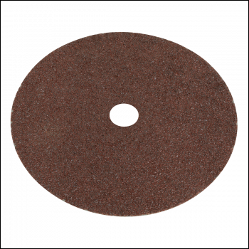 Sealey WSD724 Worksafe® 175mm Fibre Backed Sanding Disc 24Grit - Pack of 25