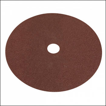 Sealey WSD740 Worksafe® 175mm Fibre Backed Sanding Disc 40Grit - Pack of 25