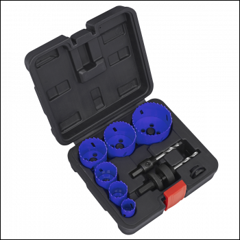 Sealey WSEHSK Electrician's Hole Saw Kit 9pc