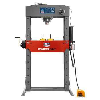 Sealey YK509FAH Sealey 50 Tonne Premier Heavy-Duty Floor Type Air/Hydraulic Press with Foot Pedal - YK509FAH