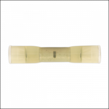 Sealey YTCS10 Cold Seal Butt Connector 5.9mm, Yellow - Pack of 10