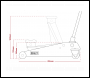 Sealey 1015CX Short Chassis Trolley Jack 1.5 Tonne