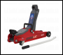 Sealey 1020LE Low Profile Short Chassis Trolley Jack 2 Tonne  - Red