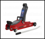 Sealey 1020LEBAGCOMBO Low Entry Short Chassis Trolley Jack & Accessories Bag Combo, 2 Tonne - Red