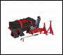 Sealey 1020LEBAGCOMBO Low Entry Short Chassis Trolley Jack & Accessories Bag Combo, 2 Tonne - Red