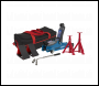 Sealey 1020LEBBAGCOMBO Low Entry Short Chassis Trolley Jack & Accessories Bag Combo, 2 Tonne - Blue