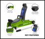 Sealey 1020LEHV Low Profile Short Chassis Trolley Jack 2 Tonne - Green