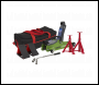 Sealey 1020LEHVBAGCOMBO Low Entry Short Chassis Trolley Jack & Accessories Bag Combo, 2 Tonne - Green