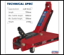 Sealey 1025HL High Lift SUV Trolley Jack with Super Rocket Lift 2.25 Tonne
