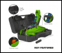 Sealey 1050CXDHV Short Chassis Trolley Jack with Storage Case 2 Tonne - Green