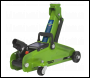 Sealey 1050CXHV Short Chassis Trolley Jack 2 Tonne - Green