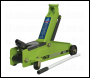 Sealey 1153CXHV Long Reach Heavy-Duty Trolley Jack 3 Tonne - Green