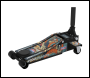 Sealey 2000CB Low Entry Custom Design Trolley Jack with Rocket Lift 2 Tonne - Black