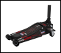 Sealey 2000CB Low Profile Custom Design Trolley Jack with Rocket Lift 2 Tonne - Black
