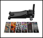 Sealey 2000CB Low Entry Custom Design Trolley Jack with Rocket Lift 2 Tonne - Black