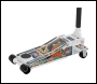 Sealey 2000CW Low Entry Custom Design Trolley Jack with Rocket Lift 2 Tonne - White