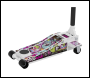 Sealey 2000CW Low Entry Custom Design Trolley Jack with Rocket Lift 2 Tonne - White