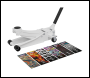 Sealey 2000CW Low Entry Custom Design Trolley Jack with Rocket Lift 2 Tonne - White
