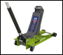 Sealey 2001LEHVCOMBO Trolley Jack & Cordless Impact Wrench Combo - Green