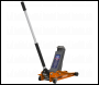 Sealey 2001LEOR Low Profile Trolley Jack with Rocket Lift 2.25 Tonne - Orange