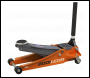Sealey 2001LEOR Low Profile Trolley Jack with Rocket Lift 2.25 Tonne - Orange