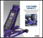 Sealey 2001LEP Low Profile Trolley Jack with Rocket Lift 2.25 Tonne - Purple