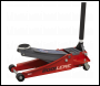 Sealey 2001LERE Low Profile Trolley Jack with Rocket Lift 2.25 Tonne - Red