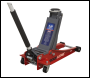 Sealey 2001LERE Low Profile Trolley Jack with Rocket Lift 2.25 Tonne - Red