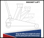 Sealey 2100TB Viking Low Profile Professional Long Reach Trolley Jack with Rocket Lift 2 Tonne