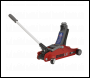 Sealey 2180LE 180° Handle Low Profile Short Chassis Trolley Jack 2 Tonne - Red