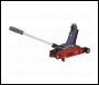 Sealey 2180LE 180° Handle Low Profile Short Chassis Trolley Jack 2 Tonne - Red