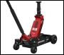 Sealey 2500RG Big Wheel Hybrid Trolley Jack for Off-Road Vehicles, SUVs, Vans & 4x4s with Super Rocket Lift 2.5 Tonne