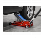 Sealey 3000LE Low Profile Trolley Jack with Rocket Lift 3 Tonne - Red